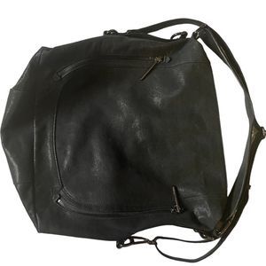 Elliot Lucca Black Metallic Large Shoulder Bag